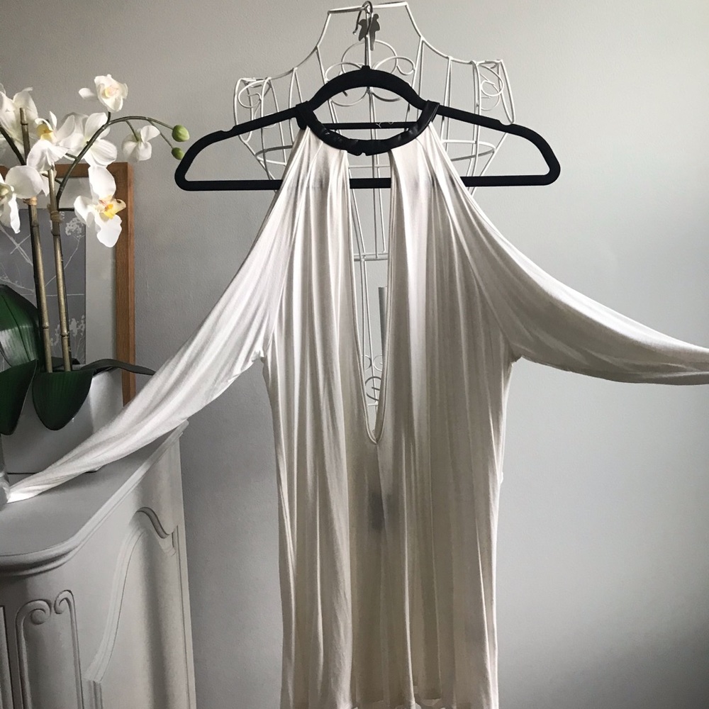 White Blouse Choker Top NastyGal